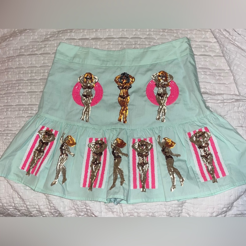 Queen of sparkles swimmer girl skort